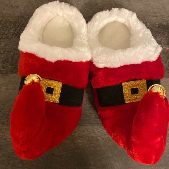 DanDee Collectors Choice Santa Slippers- size Medium 7-8 - Picture 3 of 9